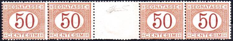 1890 - 50 cent. arancio su ... 