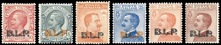 1923 - Soprastampati BLP del III ... 
