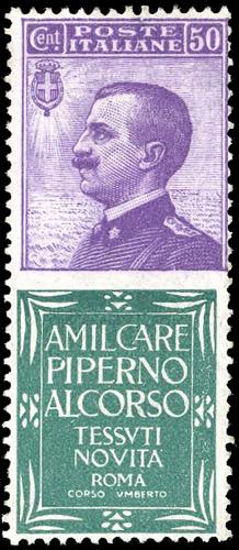 1924 - 50 cent. Piperno (13), ... 