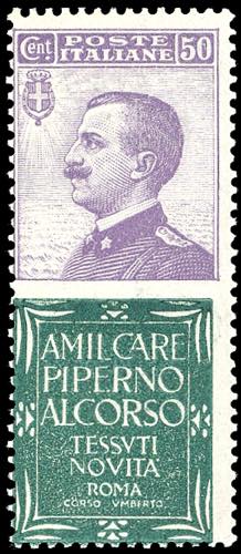 1924 - 50 cent. Piperno (13), ... 
