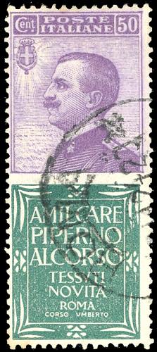 1924 - 50 cent. Piperno (13), ... 