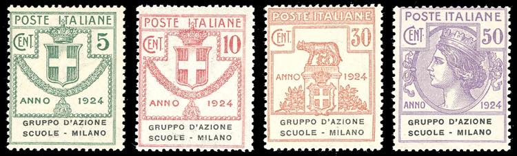 GRUPPO DAZIONE SCUOLE MILANO 1924 ... 