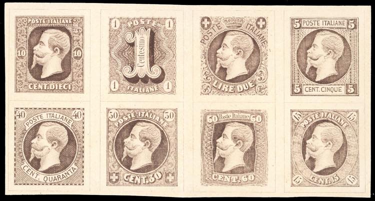 1863 - Saggi Ronchi, foglietto ... 