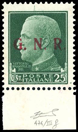 1943 - 25 cent., soprastampa ... 