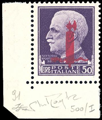 1944 - 50 lire, soprastampato ... 