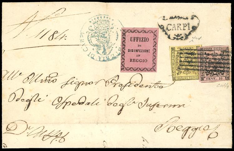 1855 - 10 cent. rosa chiaro e 15 ... 