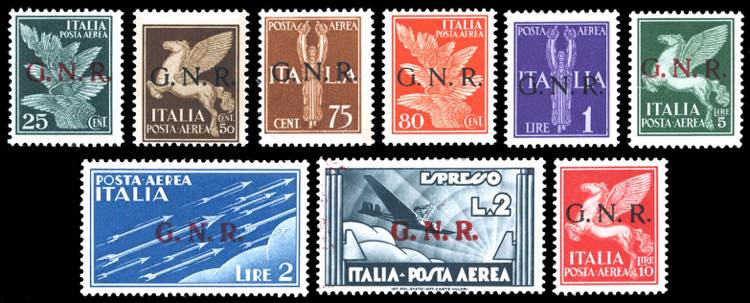 1944 - Soprastampati G.N.R. ... 