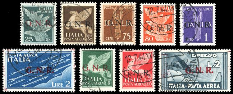 1944 - Soprastampati G.N.R. di ... 