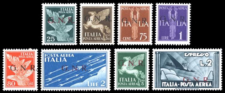 1943 - Soprastampati G.N.R., ... 