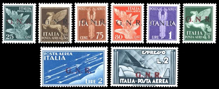1943 - Soprastampati G.N.R., ... 