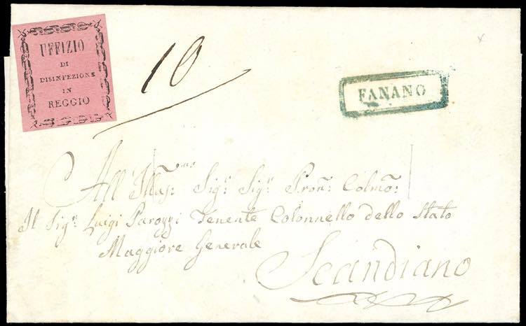 1855 - Lettera non affrancata da ... 