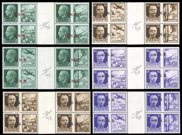 1944 - Soprastampati G.N.R. di ... 