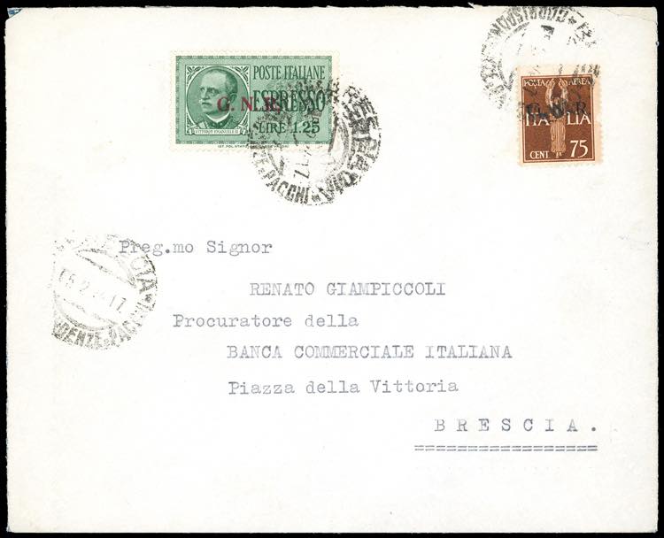 1944 - 1,25 lire soprastampa ... 