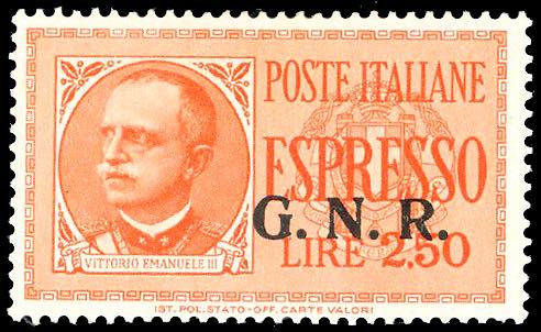 1943 - 2,50 lire, soprastampa ... 