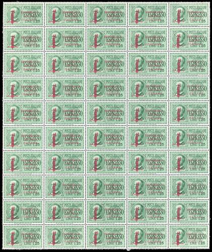 1944 - 1,25 lire soprastampato ... 