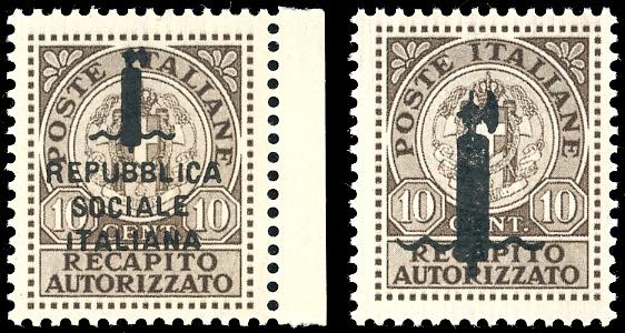 1944 - Soprastampati, non emessi, ... 