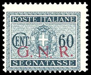 1943 - 60 cent. soprastampa G.N.R. ... 