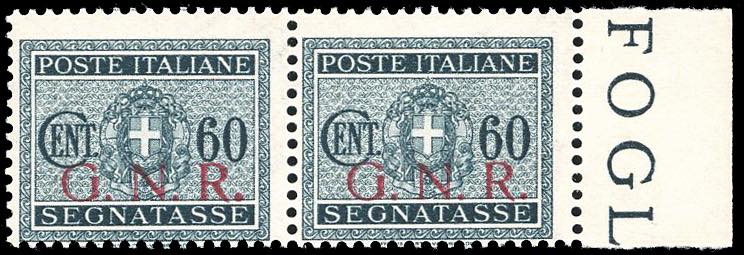 1944 - 60 cent. soprastampa G.N.R. ... 