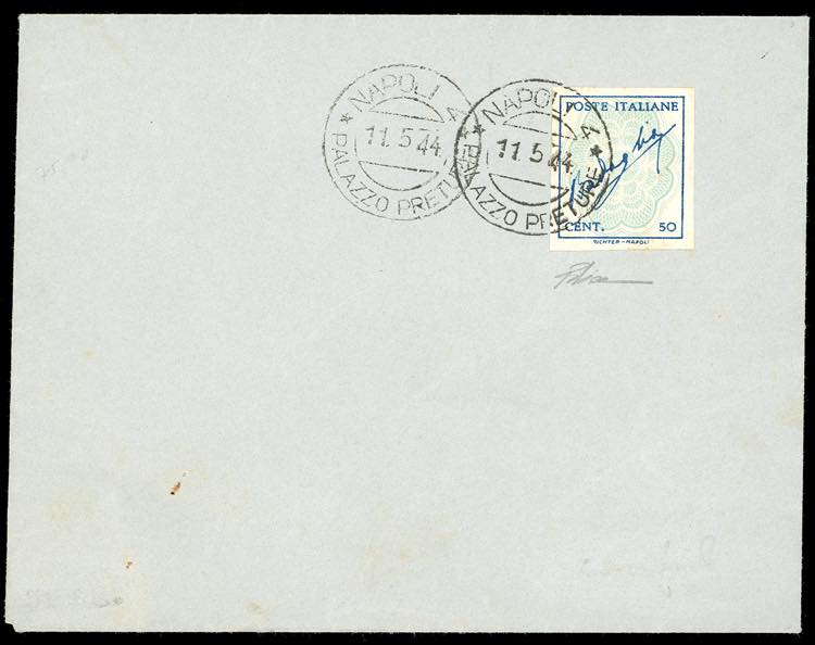 1944 - 50 cent. azzurro e celeste ... 