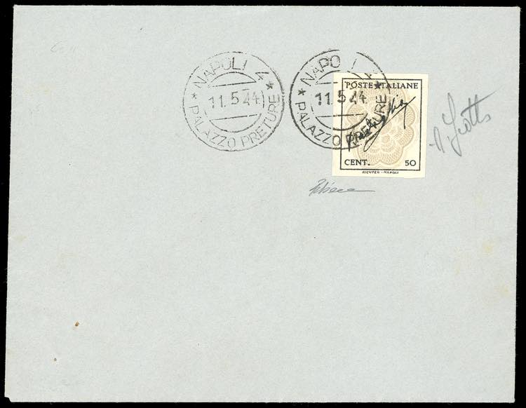 1944 - 50 cent. nero e grigio ... 