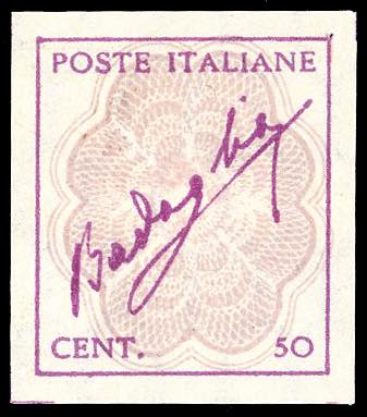 1944 - 50 cent. violetto e grigio ... 