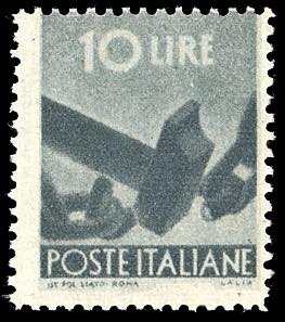 1946 - 10 lire Democratica, falso ... 