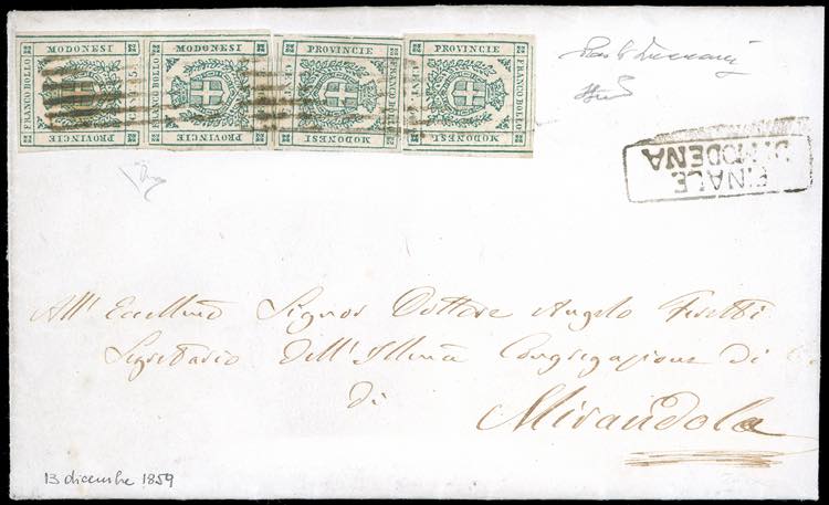 1859 - 5 cent. verde smeraldo ... 