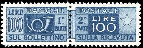 1950 - 100 lire, filigrana ruota ... 