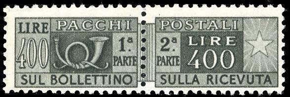 1957 - 400 lire, filigrana stelle ... 