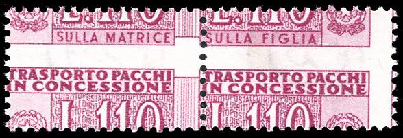 1953 - 110 lire, filigrana ruota, ... 