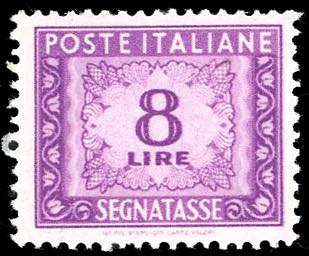 1947 - 8 lire, filigrana ruota del ... 