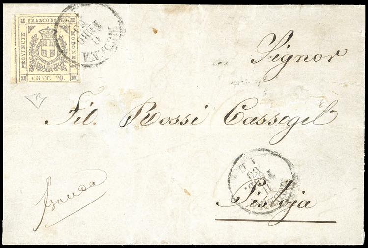 1860 - 20 cent. lilla grigio ... 
