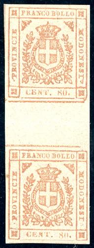 1859 - 80 cent. bistro arancio, ... 