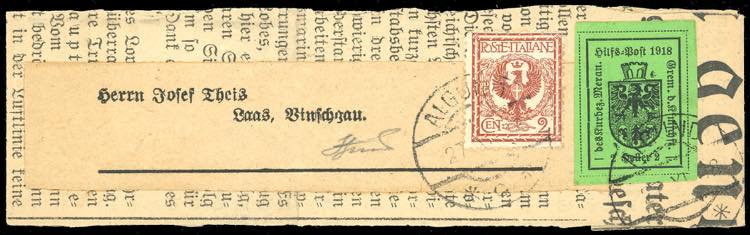 MERANO 1918 - 2 h. verde (6), ... 