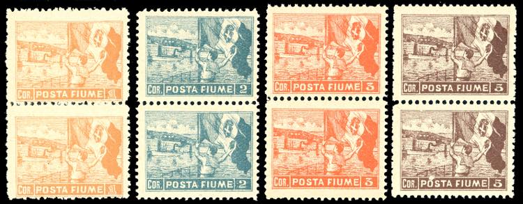 FIUME 1919 - 1 cor., 2 cor. 3 cor. ... 