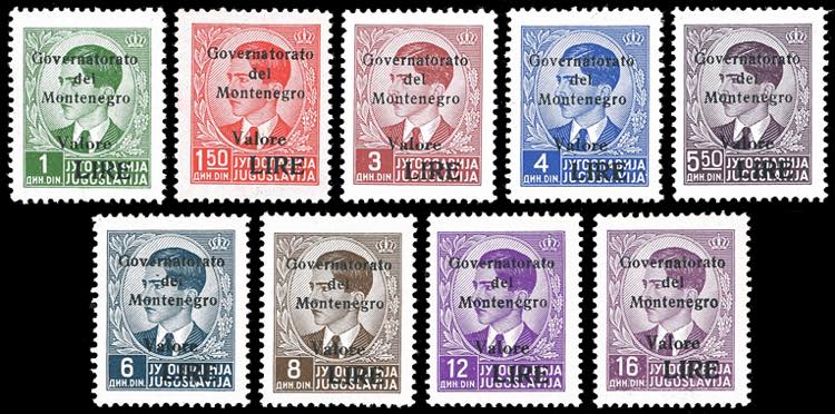MONTENEGRO 1942 - Soprastampati ... 