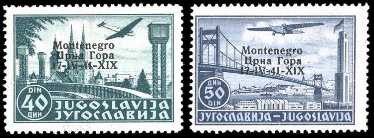 MONTENEGRO POSTA AEREA 1941 - 40 ... 