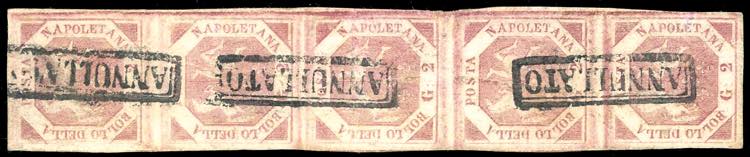 1858 - 2 grana rosa chiaro (5), ... 