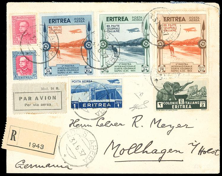 POSTA AEREA 1937 - 25 cent., 50 ... 
