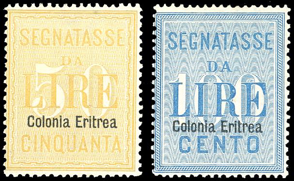 SEGNATASSE 1903 - 50 e 100 lire ... 