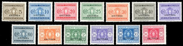 SEGNATASSE 1934 - Soprastampati, ... 