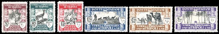 1929 - III Fiera di Tripoli, serie ... 