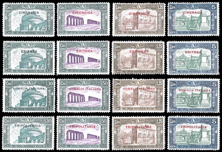 1930 - Milizia, III emissione, ... 