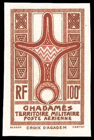 GHADAMES POSTA AEREA 1949 - 100 f. ... 