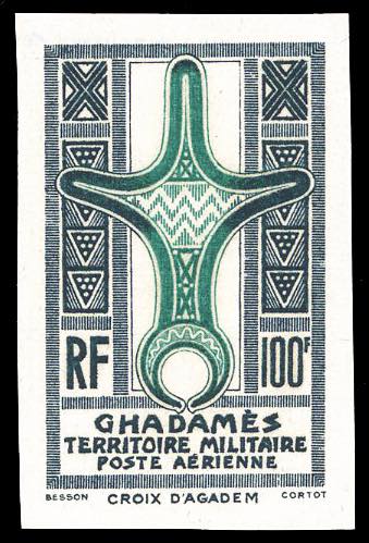 GHADAMES POSTA AEREA 1949 - 100 f. ... 