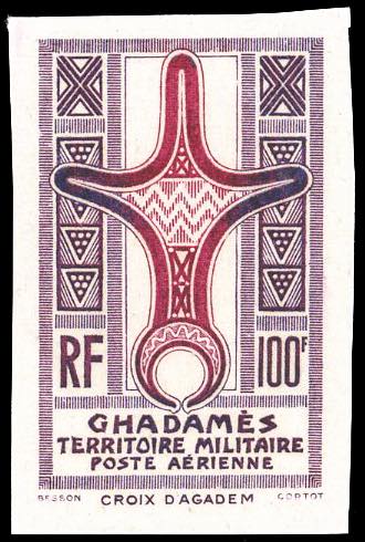 GHADAMES POSTA AEREA 1949 - 100 f. ... 