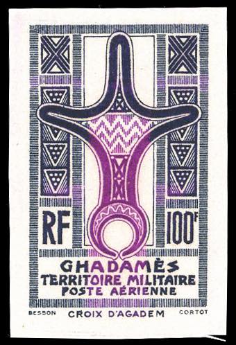GHADAMES POSTA AEREA 1949 - 100 f. ... 