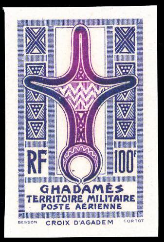 GHADAMES POSTA AEREA 1949 - 100 f. ... 