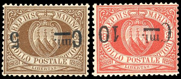 1892 - 5 cent. su 30 cent., 10 ... 