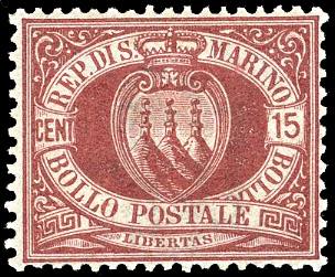 1894 - 15 cent. Stemma (15), ben ... 